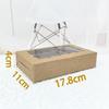 Scatola Pieghevole Trasparente Kraft con Finestra per Cupcake, Caramelle, Biscotti o Macaron