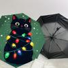 Christmas Cat Lights Umbrella: - Automatic Opening & Closing, A Festive Gift for Outdoor Adventures 130