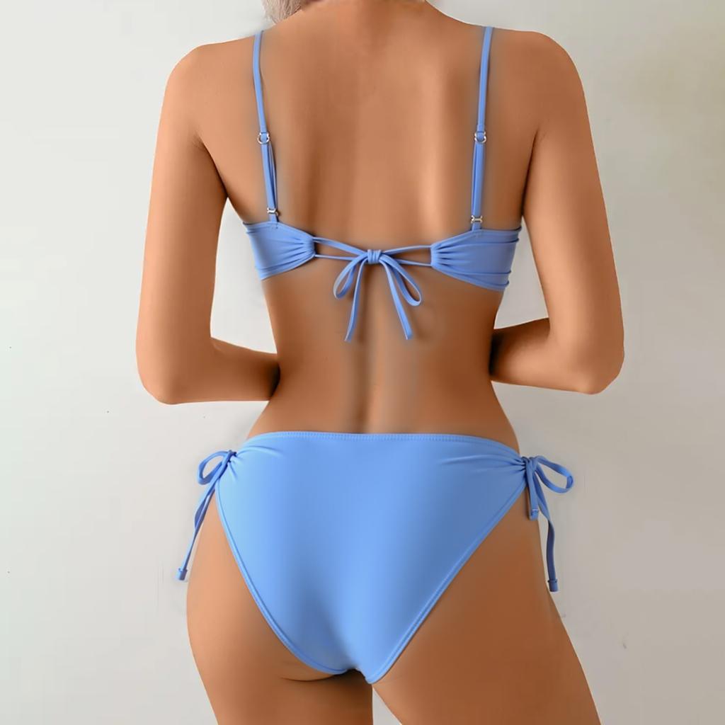 Damen Split Bikini Badeanzug Sport Badeanzug