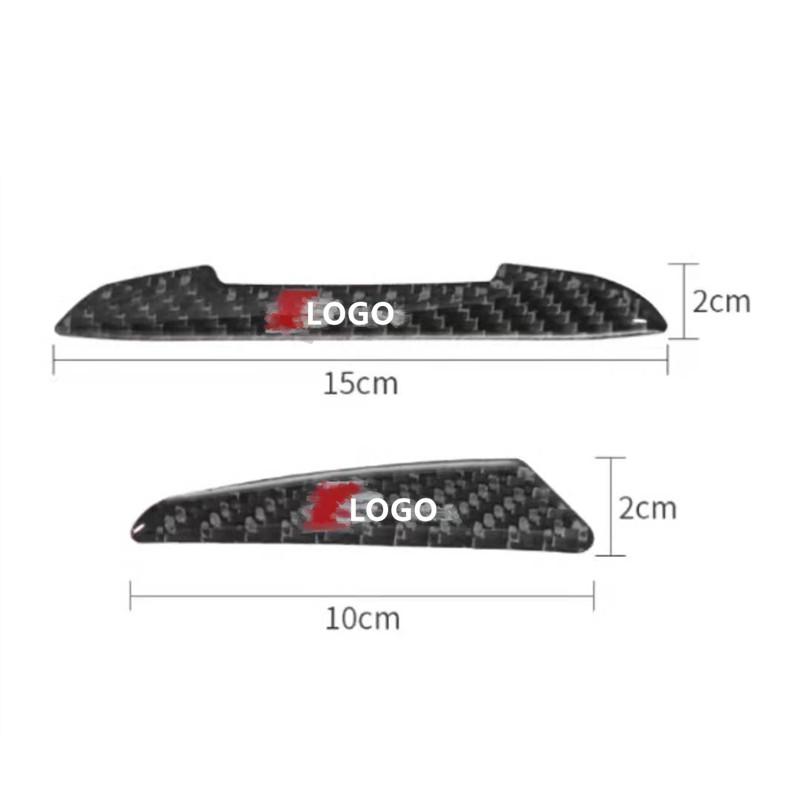 Koolstofvezel autodeurrand anti-krasbeschermingsstrips achteruitkijkspiegel anti-collision sticker deurgreepafdekking