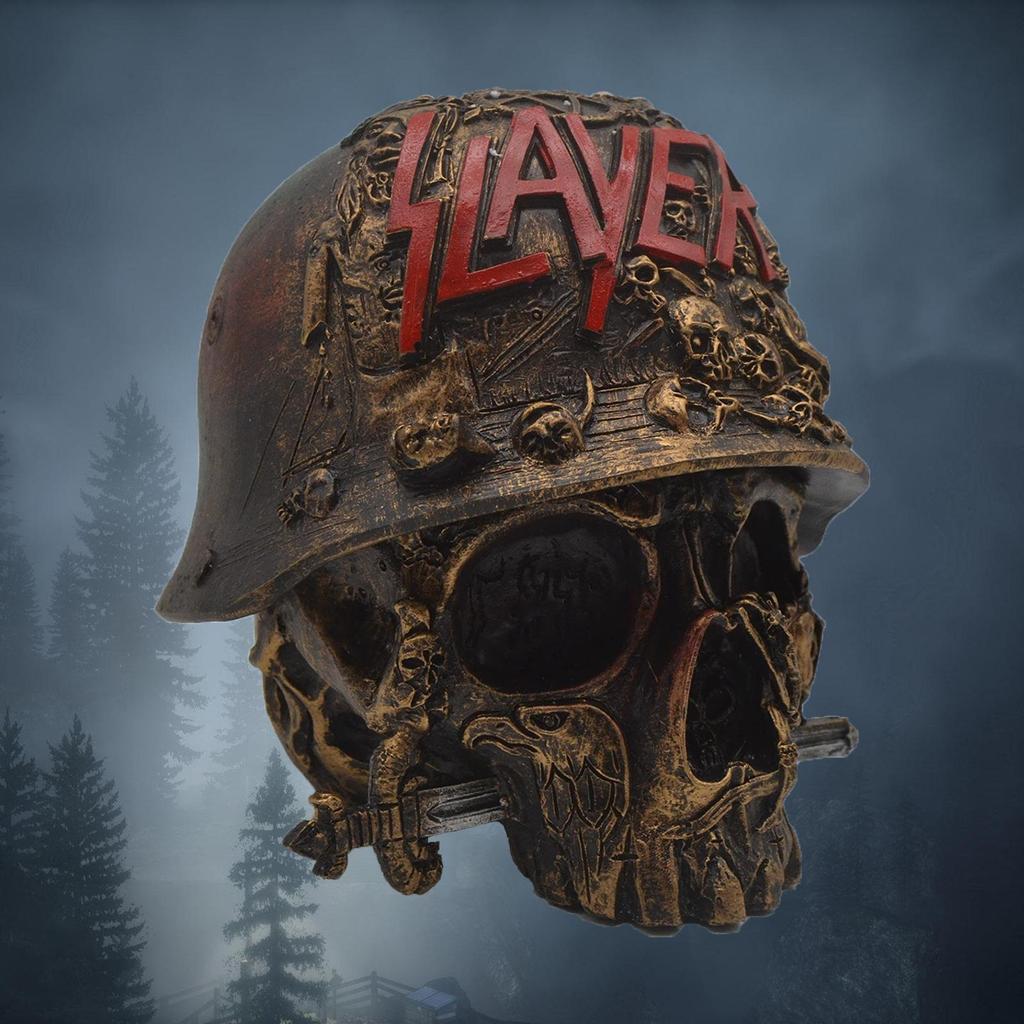 Creative Resin Skull Statue Storage Box home Desktop ornament Handicrafts Figurine Decor Storage Box Helmet Home Decoration Gift