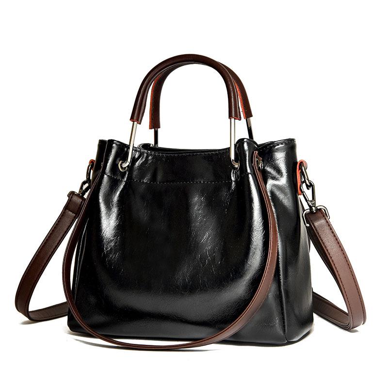 

Bag women s 2025 new bucket bag, European and American trendy women s one-shoulder crossbody bag, large-capacity handbag, niche women s bag чёрный