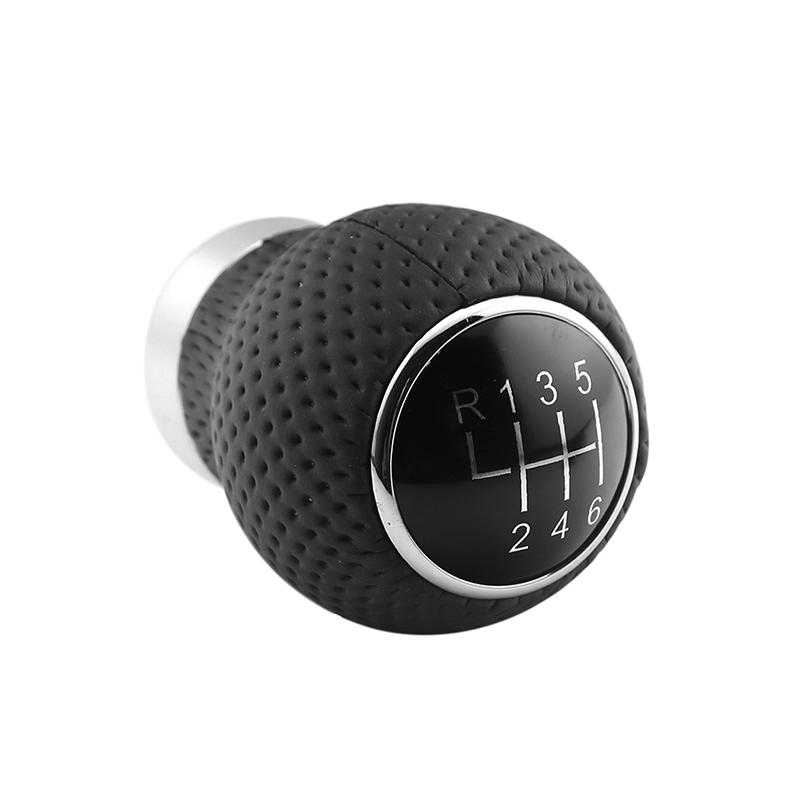 5/6 Speed Universal R PU Leather Gear Shift Knob Manual Car Gear Stick Head Shift Replacement Knob Modified Shift Head