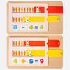 Educational Wooden Puzzle Toy With Math Skills Color Recognition For Gift Kids