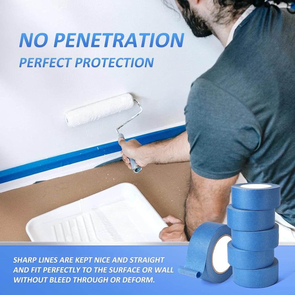 Blue Masking Tape Car Beauty Spray Paint Masking Seam Paper Art Students Painting Special Hand-tear Decorative Painting