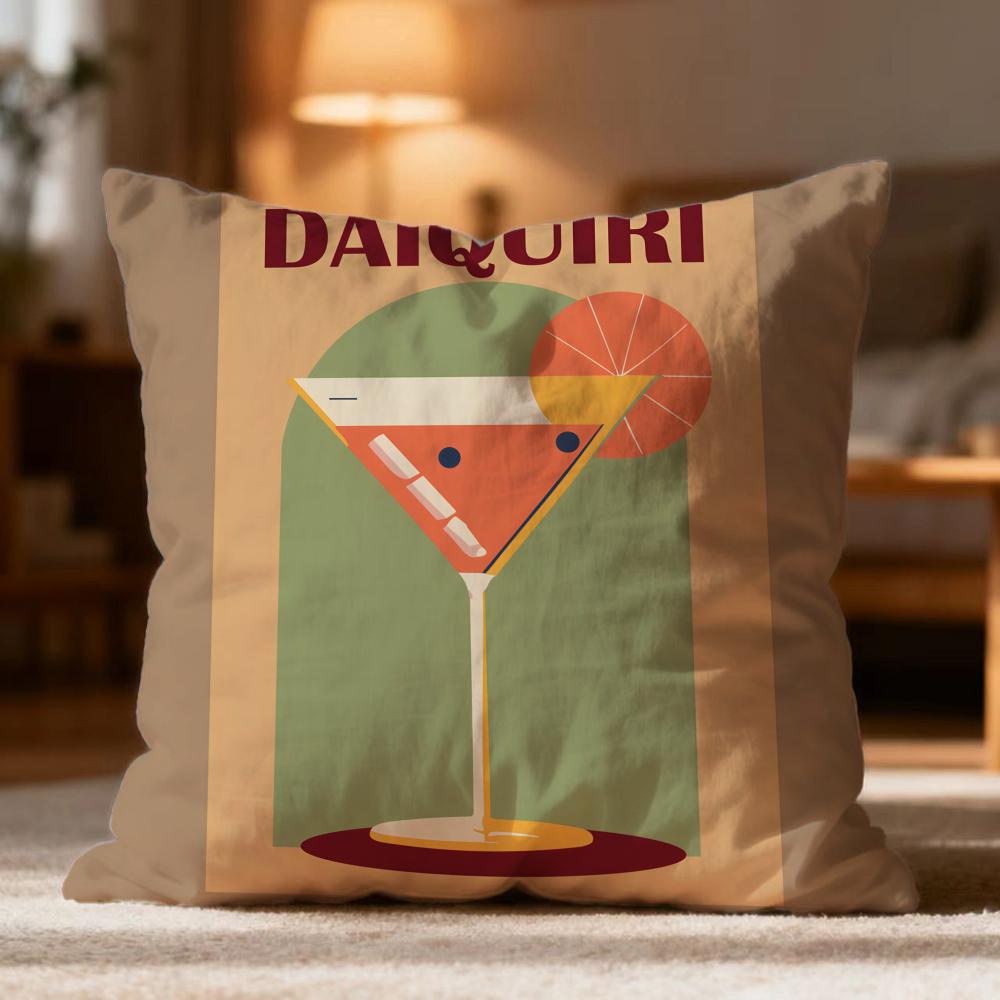 Fashion D-Ddaiquiried Cushion Cover Soft Washable Pillow Case Multi-Scene For Couch Bed Travel Office Use
