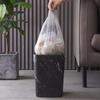 Black Marble Pattern Trash Can for Home - Living Room, Kitchen, Bathroom