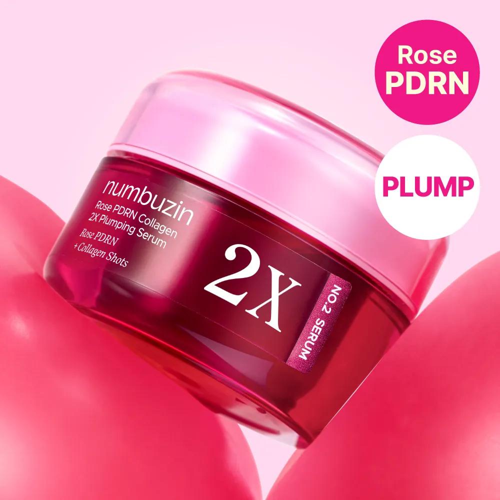 numbuzin No. 2 Rose PDRN Collagen 2X Plumping Serum 30ml