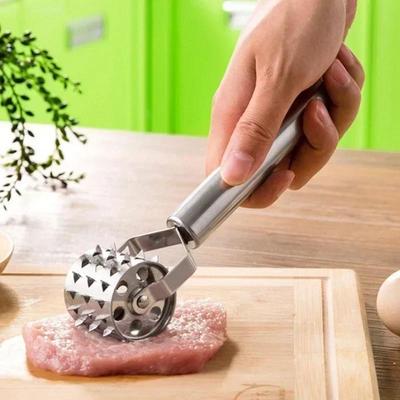 Küchen- und Haushaltswerkzeuge aus Edelstahl, nützlicher Fleischklopfer für loses Fleisch, Fleischhammer für Steak, klopfseitig, für Steak, Schweinefleischzubehör