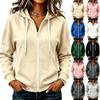 Women's Casual Color Long Sleeve Jacket for Everyday Wear