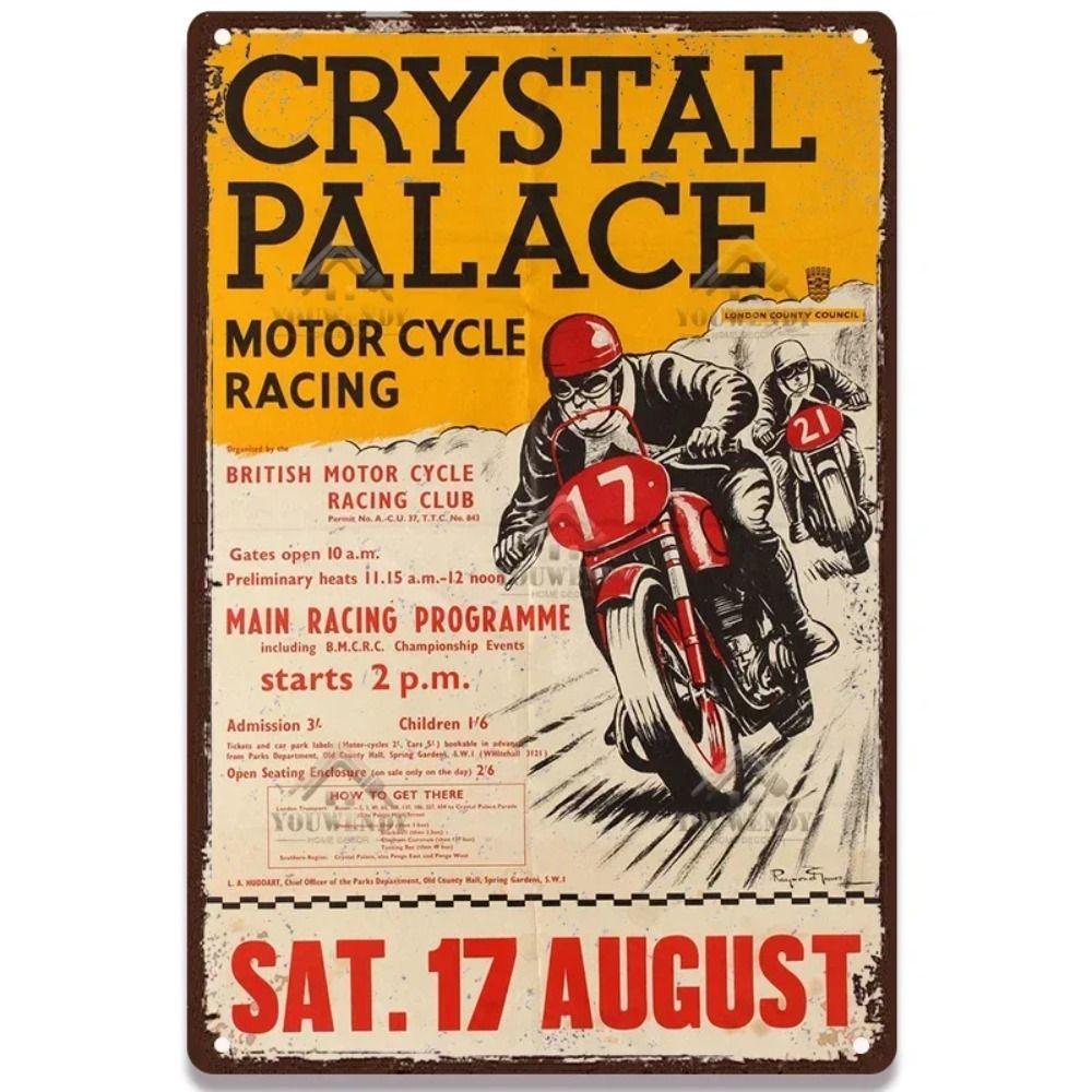 Scooter Metal Wall Art, Retro Moped Poster Sign 20x30cm
