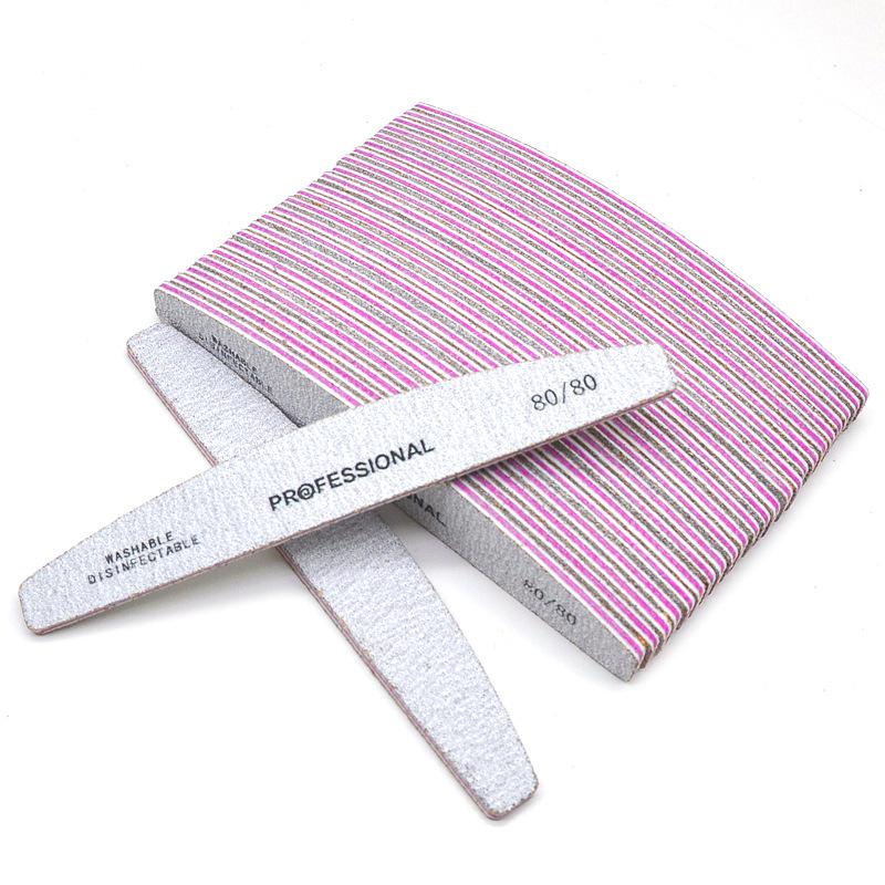 

Высококачественная профессиональная пилка для ногтей полумесяц, фиолетовая основа, износостойкая с зубчиками 17.8 x 2.8 x 0.4 cm