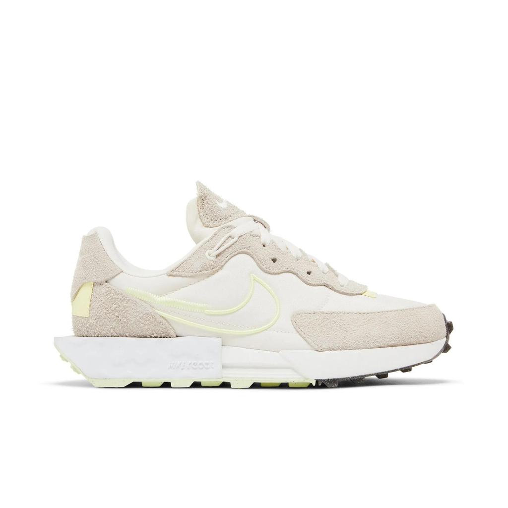 Nike Womens Fontanka Waffle 'Phantom Citron Tint' (women's sizes) Phantom / Light Orewood Brown / White / Citron Tint Running Shoes DC3579 002