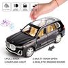 1/24 BMW X7 Model Car, Zinc Alloy Die-cast Toy Vehicles, Pull Back Toy Car with Sound and Light for Kids Gift and Boys Collectible