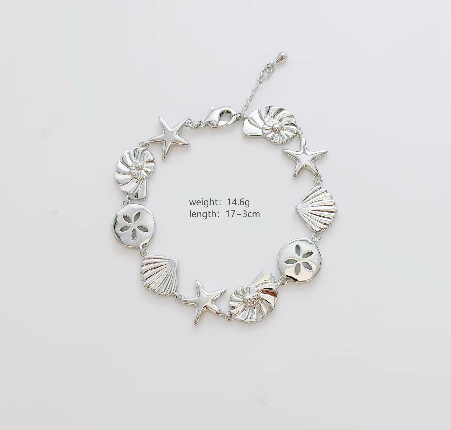 

Популярный винтажный пуговица ракушка звезда ожерелье дизайн Sense аксессуары ключица цепочка браслет