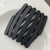 Women Headband Foldable Stretchy Portable Travel Hair Hoop Pure Color Anti-slip Teeth Bang Headband