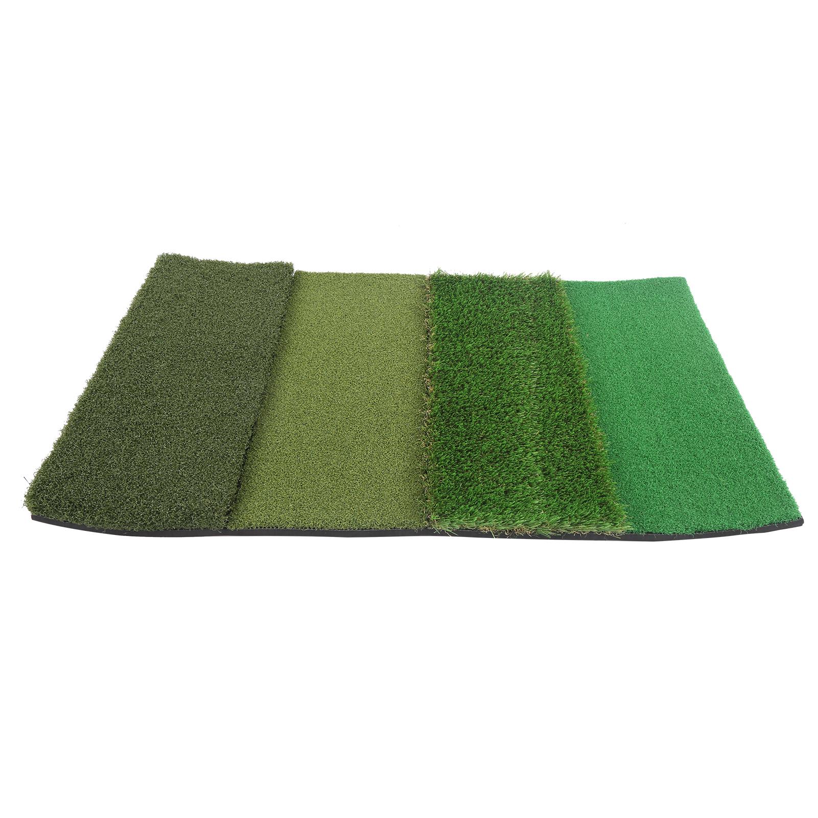 4?in?1 Golf Practice Hitting Mat Portable Golf Training Aids Turf for Backyard Practice