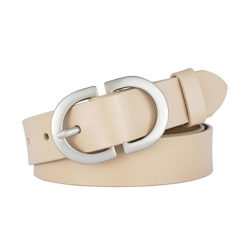 Genuine Leather Belt, Retro Cowhide Waist Belt, Pin Buckle, Simple and Versatile Casual Belt, Letter Fashionable and Versatile Jeans