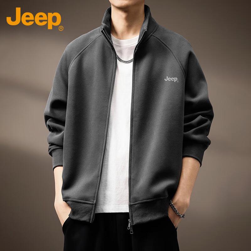Jeep Men's Casual Zip-Up Hoodie Jacket