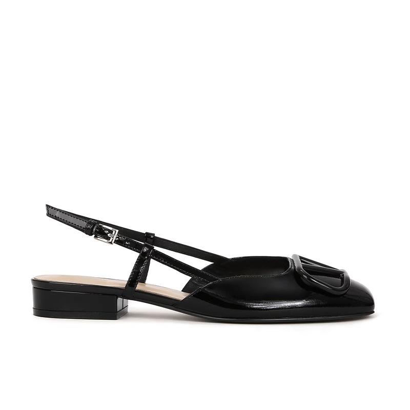 Yuanli Tongxia new fashion single shoes 2025 spring women's square head comfortable high heels women's high-end women's shoes