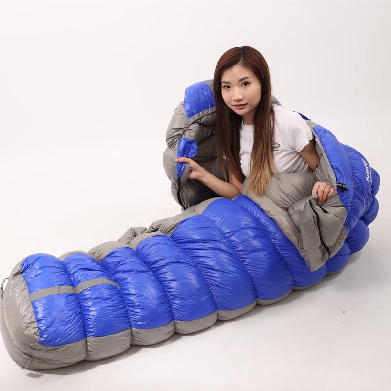 ZISIZ Adult Camping Mummy Duck Down Sleeping Bag