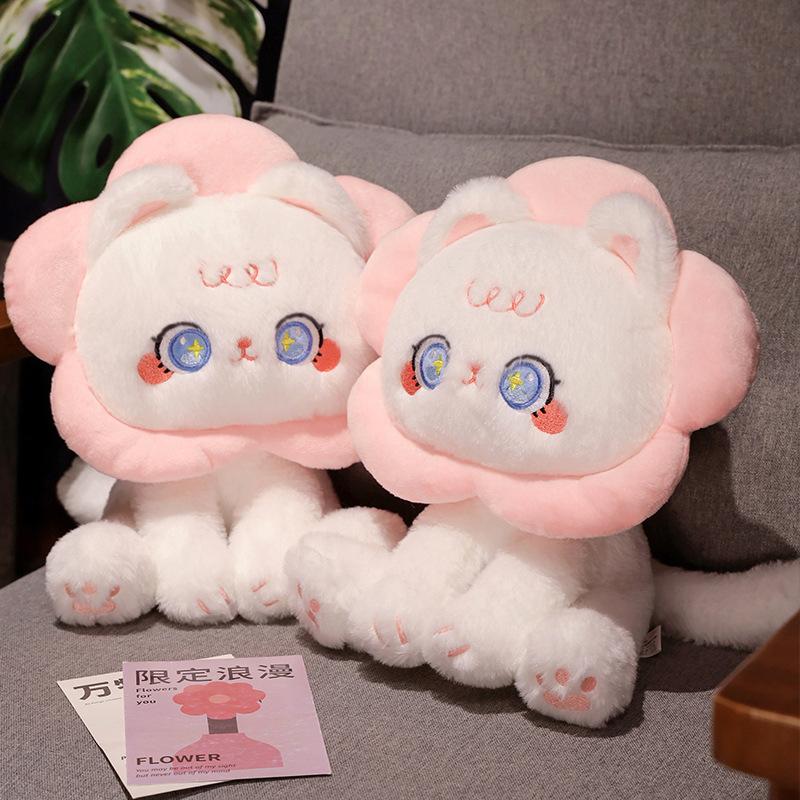 Cute Pet Cat Plush Toy Children'S Bed Sleeping Companion Doll For Girl Valentine'S Day Gift Kitten Doll