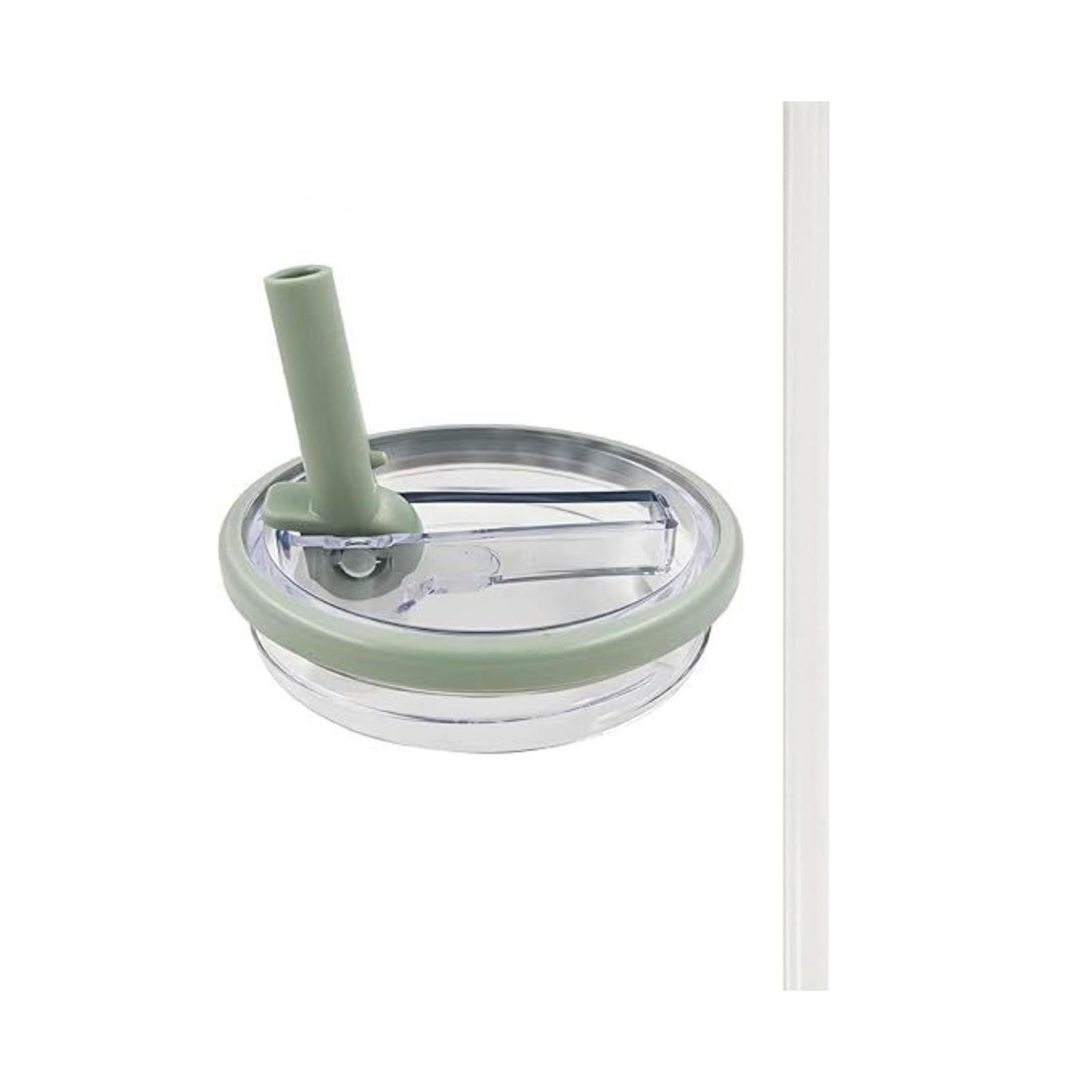 40oz Car Cup With Straw, Lid, And Straw Cover; Large Capacity, Leak Proof And Spill Proof Lid With Straw. One Size зелёный