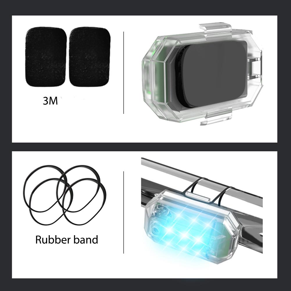 Universal Strobe Light 7 Color 30 Modes Signal Indicator Wireless 2.4G Remote Control Warning Lights for Car Motorcycle Scooter