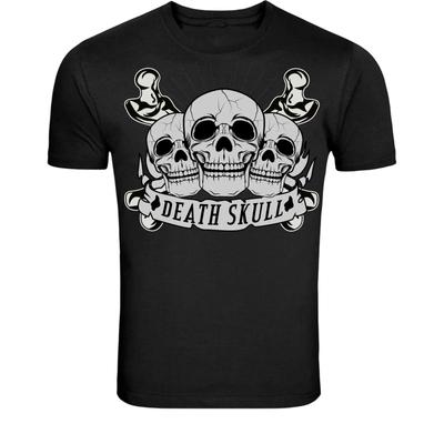 Death Skull Vintage T-Shirt - Gothic Skeleton Graphic Tee