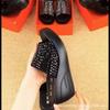 2025 Large Size Slope Heel Rhinestone Cool Slippers Women's 2025 New Thick-soled One-word Drag Summer Outer Wear Mother Sandals
