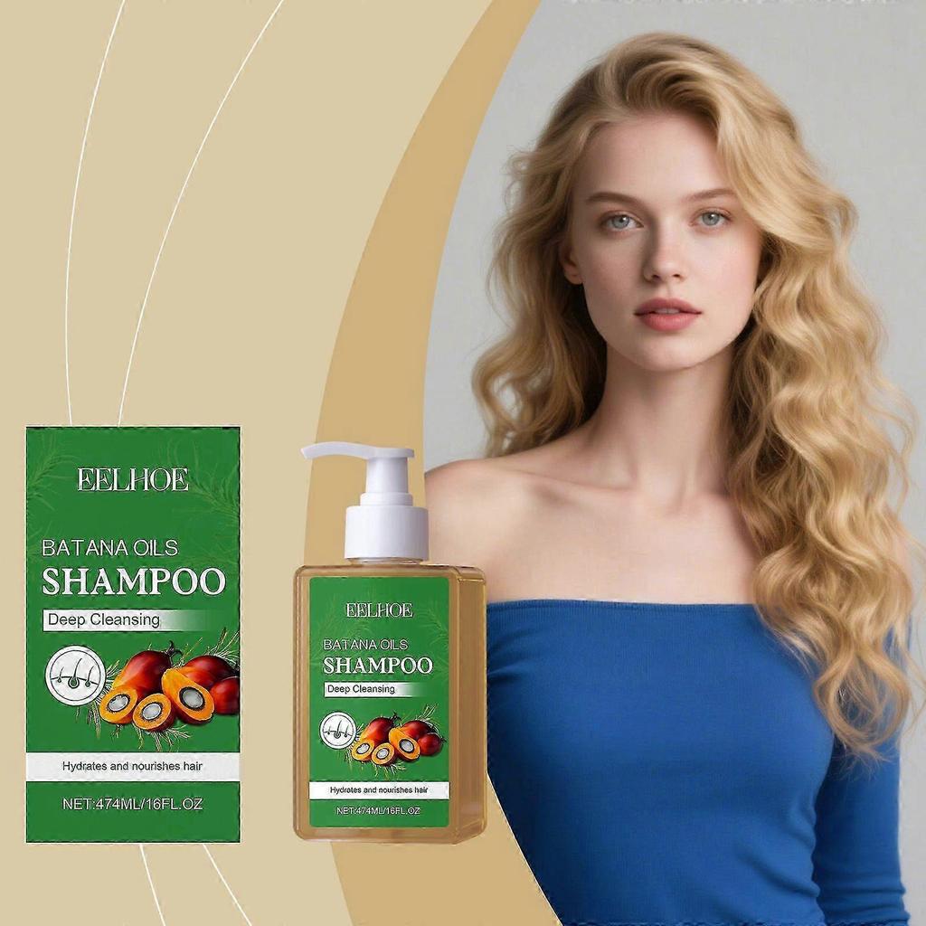 Batana Oil Shampoo for Hair Growth, Rosemary Shampoo, Nourishes Scalp, Reduces Breakage & Adds Shine,Reduces Hair Loss,474ml