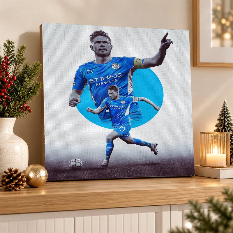 Kevin De Bruyne Diamond Painting Kit 5D Full Drill DIY Diamond Mosaic Wall Art Home Decor