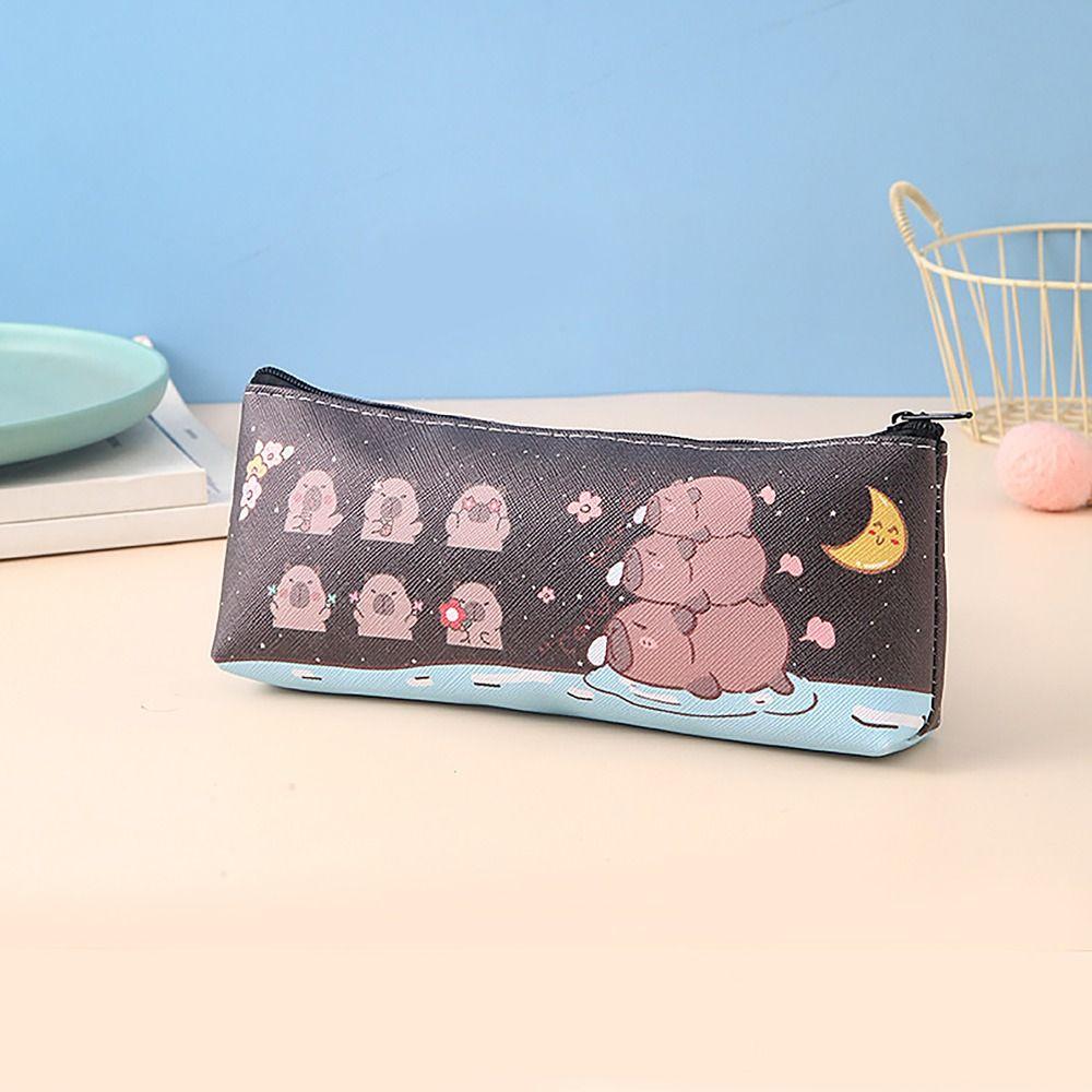 

Capybara Pen Bag High Appearance Stationery Storage Pouch Single-layer Stationery Bag Student Gift F