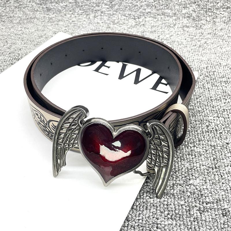 

Женские Мужские Ремни с Двойным Кольцом Двойное Отверстие Люверс Кожаная Пряжка Панк Ремень Повседневное Платье Джинсы Готический Пояс 105cm