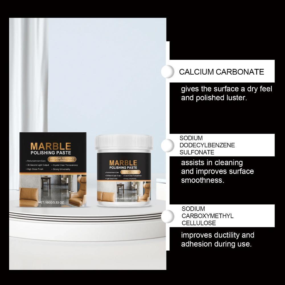 1PCS Marble Polishing Paste For Countertops Restores Shine Removes Scratches Stains Cleans Polish Protect Surface Smooth Tools