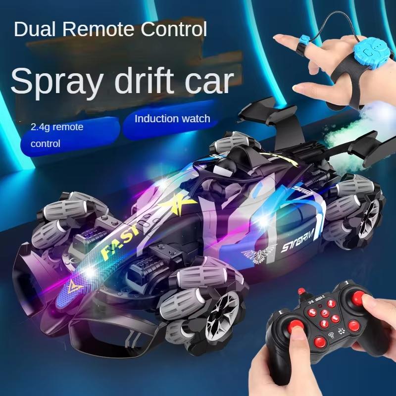 Новая машина F1 RC 1:12 Spray Stunt Car 2.4GHz 4WD высокоскоростной дрифт-кар с вращением — фото 7