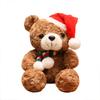 Christmas Teddy Bear with Scarf & Hat - Plush Toy for Valentine's & Birthday Gifts