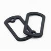 Silicone Material Dog Tag Protector 1.97*1.18 Inches Noiseless Dog Tag Rubbers Dog Tag  Outdoor