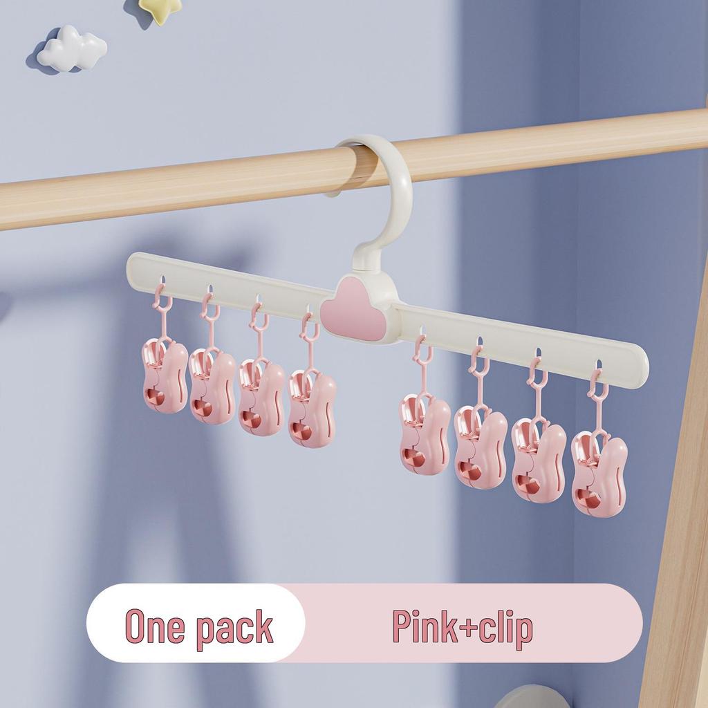 32-klipový víceúčelový bočně zavěšený sušák pro koleje a skladování spodního prádla