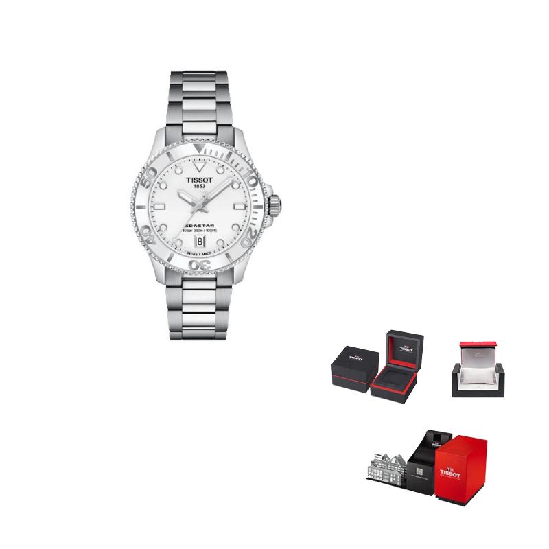 

TISSOT Starfish Collection Quartz Movement Unisex Watch 36mm White Dial Stainless Steel Case T120.210.11.011.00 White Dial