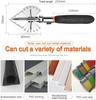 Multi-angle Bevel Scissors, With Adjustable Gusset Cutting Blades, From 45 Degrees To 135 Degrees, With 10 Blades And Wrenches