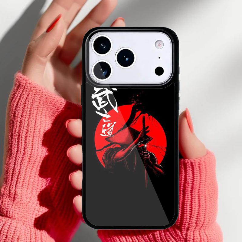 Bushido and Japanese Sun Phone Case for iPhone 17 16 15 14 13 Pro Max Back Cover for 12 11 Pro Coque