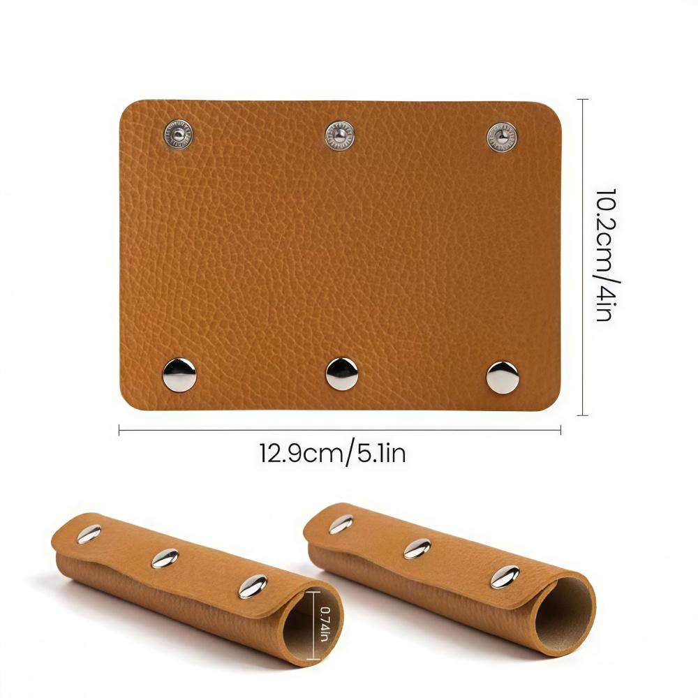 2PCS DIY Pu Bags Handle with Rivets Anti-stroke Durable Handle for Handbag Shoulder Bag Straps Pad Grip Decompression Strap