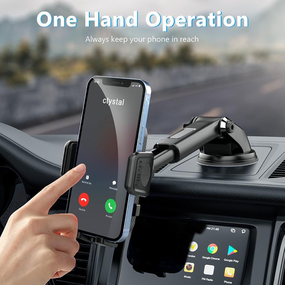 Car Phone Holder Mount Suction Cup Car Mount Phone Holder Multifunctional GPS-Mobile Cell Support for Most Type Cars