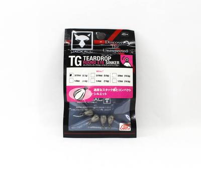 Jackall Tungsten Teardrop Round Eye Sinker Size 2.7 Grams (1532)