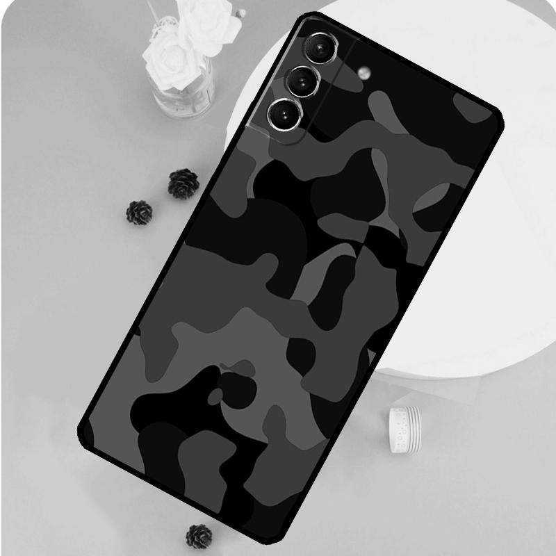 Custodia per Telefono Camouflage Militare Night Dark Camo per Samsung Galaxy S25 S26 Ultra S20 S21 S22 S23 S24 Plus S10 S25 FE Cover