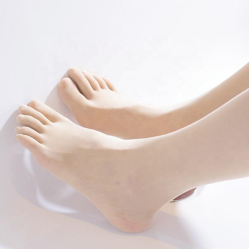New Product Tube Tights Sheer Footless 5 Toe Pantyhose