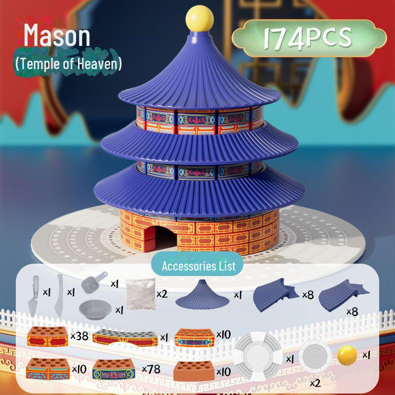 

«Набор для строительства мини-кирпичного домика Bricklayer DIY для детей — игрушка и подарок ручной работы»