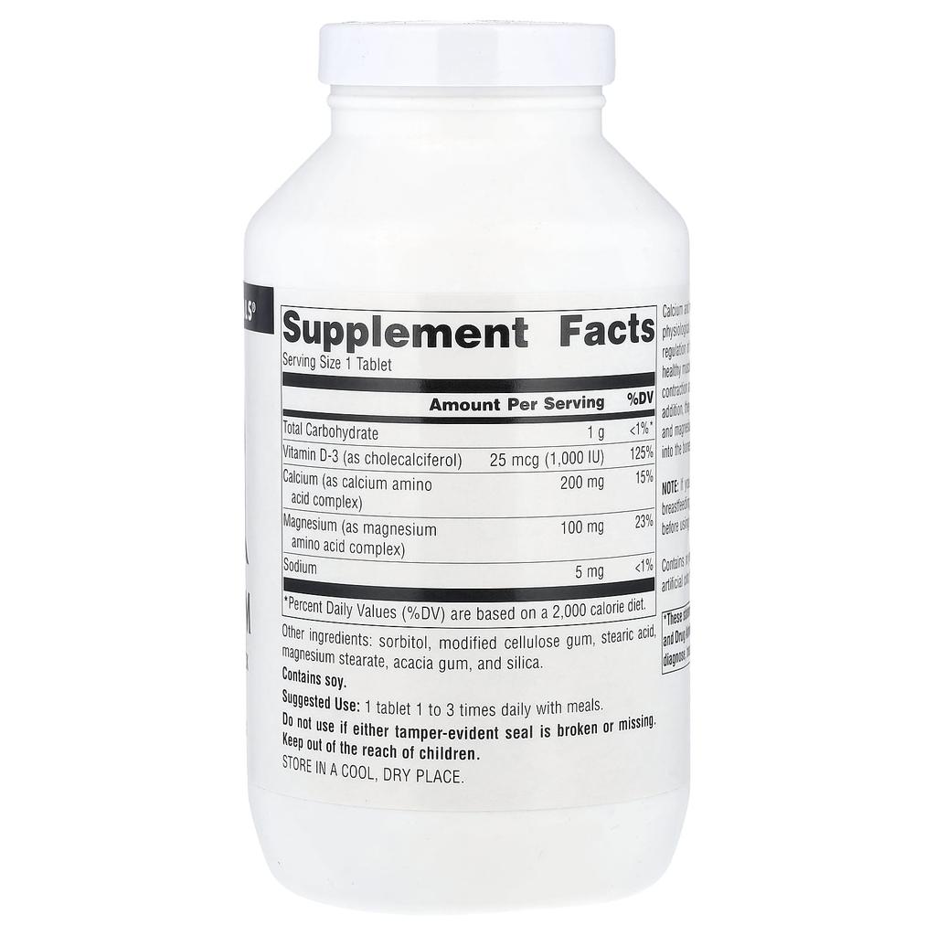 Calcium & Magnesium, 300Mg, 250 Tablets