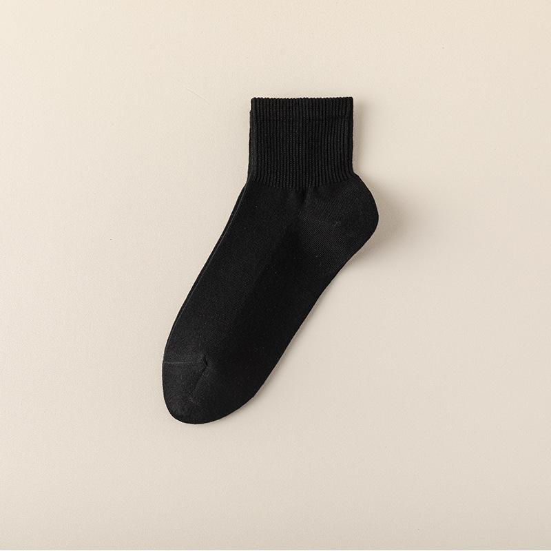 Damen Frühling und Sommer Stil Reine Farbe Alle Arten von Lässigen Atmungsaktiven College Stil Baumwoll Kurzsocken